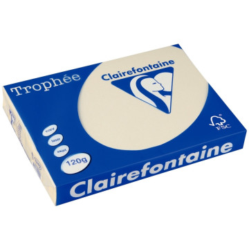 Paquet de 250 feuilles de papier 120g de format A4 ivoire TROPHEE CLAIREFONTAINE