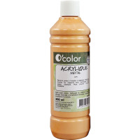 Flacon de 500 ml de peinture acrylique, coloris métallique or 