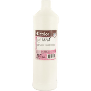 Flacon de 1 litre de colle vinylique blanche