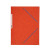 Chemise 3 rabats à élastiques en carte lustrée 5/10ème 350g orange