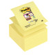 Lot de 5 blocs de 90 feuilles z-notes repositionnable super sticky 101 x 101 mm, jaune lignées 