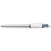 Stylo bille Bic 4 Colours Shine silver 