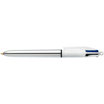 Stylo bille Bic 4 Colours Shine silver