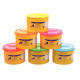 Pack de 6 pots de 460 grammes de pâte à jouer blandiver couleurs fluo 