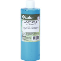 Flacon 500ml de peinture acrylique O'COLOR, bleu 