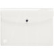 Paquet de 5 enveloppes à pression OXFORD HAWAÏ en polypropylène translucide, pour format A4, incolore 