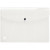 Paquet de 5 enveloppes à pression OXFORD HAWAÏ en polypropylène translucide, pour format A4, incolore