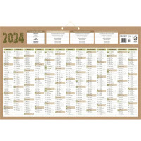 Calendrier annuel 13 mois sur 1 face natura 43 x 65 cm 