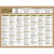 Calendrier  7 mois sur chaque face Natura 13,5 x 17,5 cm