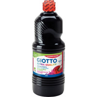 Flacon de 1L de gouache liquide GIOTTO noir 