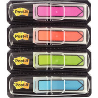 Carte de 4x24 marque-pages flèches post-it couleurs fun assorties 