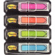 Carte de 4x24 marque-pages flèches post-it couleurs fun assorties 