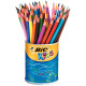 Pot de 60 crayons de couleur Evolution couleurs assortis 