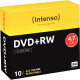 Paquet de 10 DVD+RW Intenso 4,7 Go