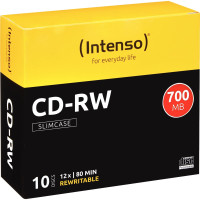 Paquet de 10 CD-RW High Speed Intenso 700 Mo 