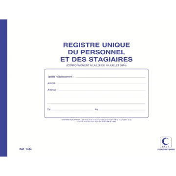 Registre Unique du personnel et des stagiaires