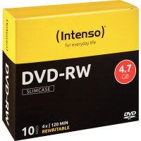 Paquet de 10 DVD-RW Intenso 4,7 Go 