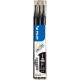 Set de 3 recharges frixion point noir 