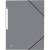 Chemise 3 rabats à élastiques TOP FILE+ en carte lustrée 4-10e 390g, gris