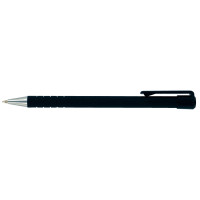 Stylo bille rétractable pointe moyenne noir 