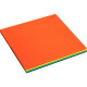 Bloc de 100 notes repositionnables transparentes 75 x 75 mm coloris fluo assortis 