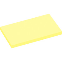 Lot de 12 blocs de 100 feuilles de notes repositionnables 75 x 125 mm jaune pastel 