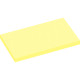 Lot de 12 blocs de 100 feuilles de notes repositionnables 75 x 125 mm jaune pastel 