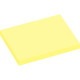 Lot de 12 blocs de 100 feuilles de notes repositionnables 75 x 100 mm jaune pastel 