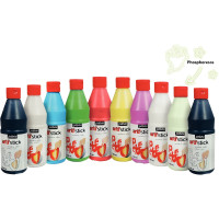 Carton de 10 flacons 500ml de peinture repositionnable ARTI'STICK + 20 flacons applicateurs vides offerts 