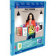 Classeur gamme transparence POLYVISION personnalisable dos 20 mm 4 anneaux ronds diamètre 15 mm format 21x29,7 cm bleu