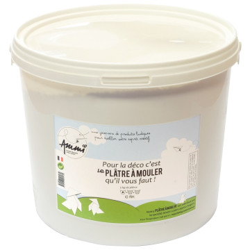 Seau de 5 kg de plâtre à mouler blanc