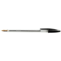 Stylo bille Bic Cristal pointe moyenne noir 