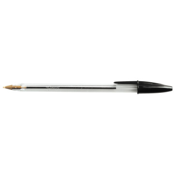 Stylo bille Bic Cristal pointe moyenne noir