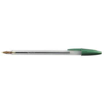 Stylo bille Cristal pointe moyenne vert