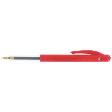 Stylo bille M10 rétractable pointe moyenne rouge