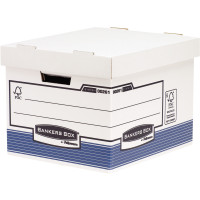 Paquet de 6 containers standards de boîtes à archives avec couvercle 