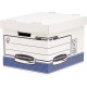 Paquet de 6 containers standards de boîtes à archives avec couvercle 