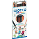 Etui 12 crayons Stilnovo tons peaux