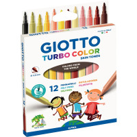 Etui de 12 feutres turbo color tons peaux 