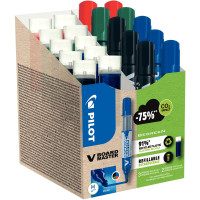 Pack de 10 marqueurs V-Board Master + 10 recharges assorties 