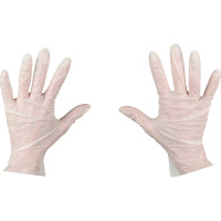 Boîte de 100 gants jetables en latex non poudré taille M 