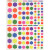 Pochette de 624 gommettes hexagone coloris assortis 6 Planches 16 x 21.5cm