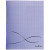Piqûre 96 pages, couverture en polypropylène, format 17x22 cm, seyès, coloris violet