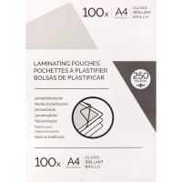 Boite de 100 pochettes à plastifier format 216x303mm pour document A4 ép 250µ 