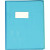 Protège-cahier cristal 17 x 22cm 22/100 bleu