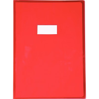 Protège-cahier cristal 21 x 29,7cm 22/100 rouge 