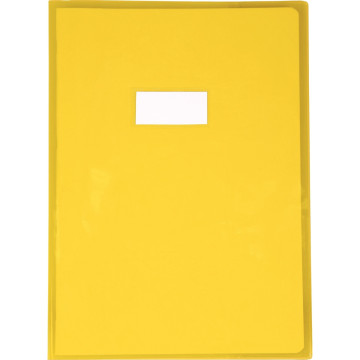 Protège-cahier cristal 21 x 29,7cm 22/100 jaune