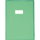 Protège-cahier cristal 21 x 29,7cm 22/100 vert