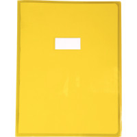 Protège-cahier cristal 24 x 32 cm 22/100 jaune 