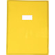 Protège-cahier cristal 24 x 32 cm 22/100 jaune